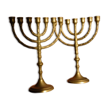 Paire de Menorah