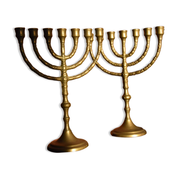 Pair of Menorahs