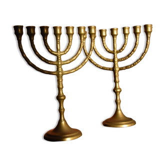 Paire de Menorah