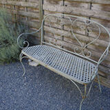 Garden bench in metal