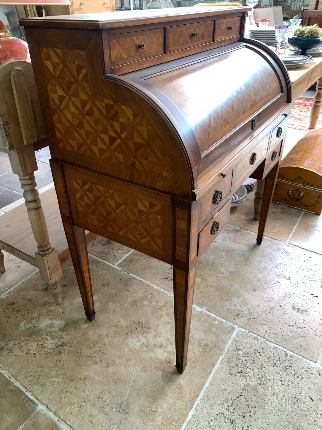 Stamped cylindrical secretary