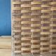 Vintage wooden log basket