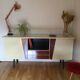 Enfilade vintage bois et formica