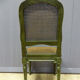 Set of 10 chairs in painted beech and Louis XVI style caning