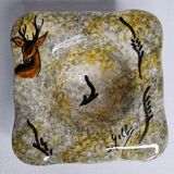 Empty pocket in vintage glazed ceramic signed "Gelb"