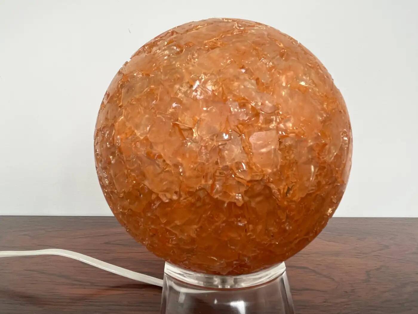 Paire de lampes de table en plastique design Space Age, années 1970.