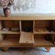 Enfilade 50/60 in solid oak and marquetry.