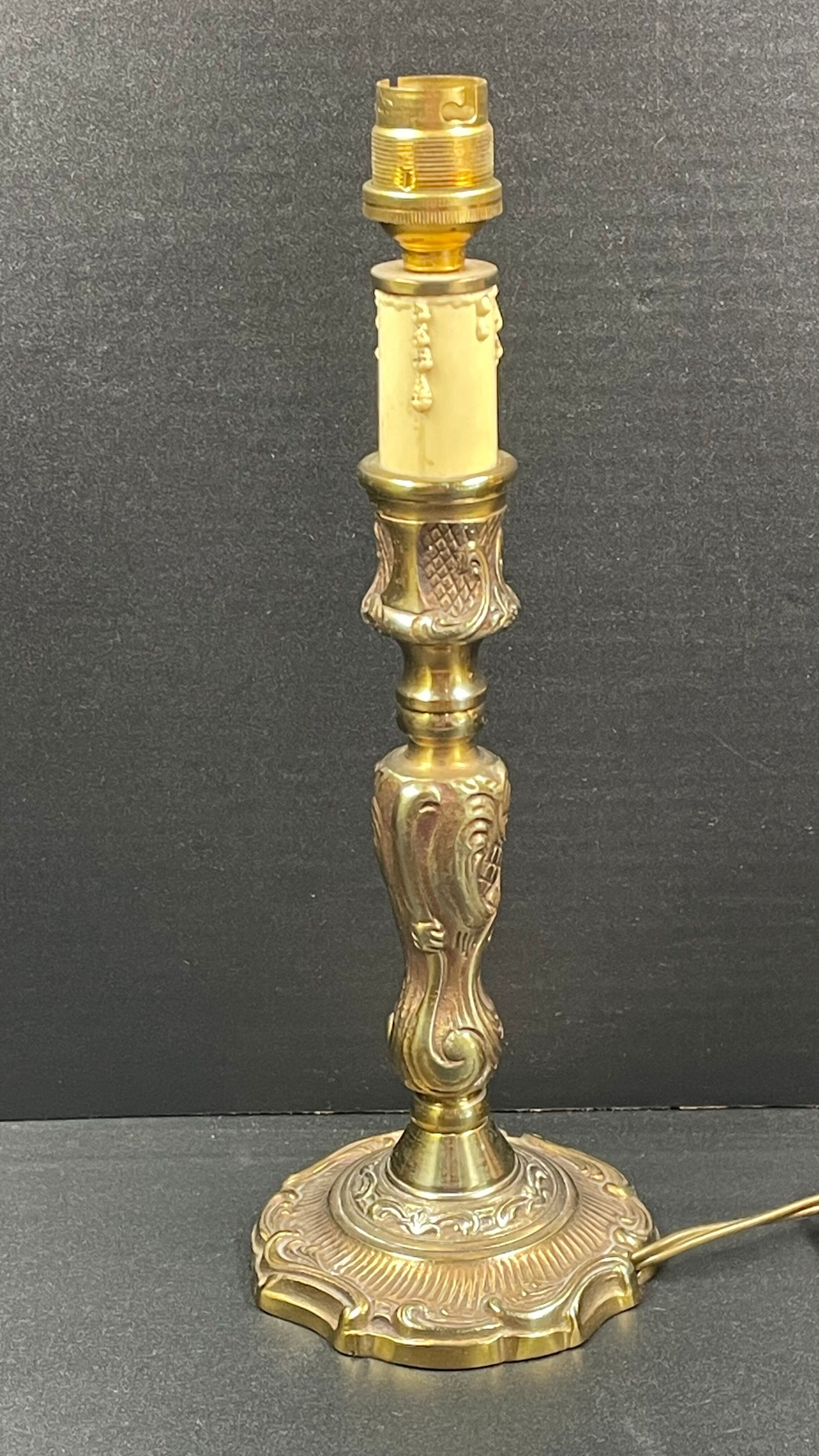 Foot of lamp to pose, type bedside bronze - 29 cm top of socket