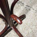 Art Nouveau curved wood coat rack
