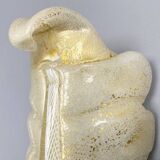 Pair of glass sconces, leaf design, by Andre Arbus for Veronese made by Barovier & Toso, Italy, 1950s