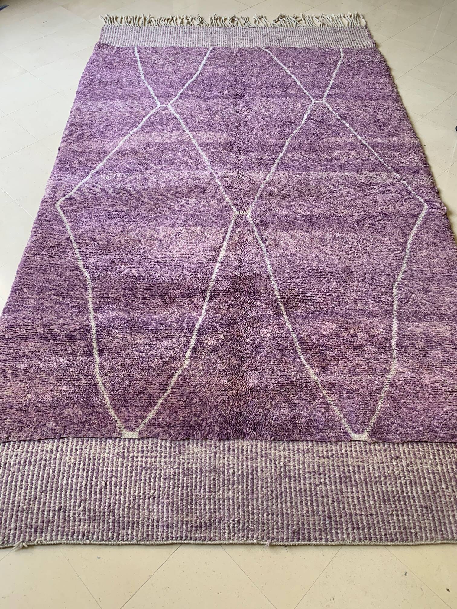 Moroccan Berber rug "Boujaad" pure wool hand-woven