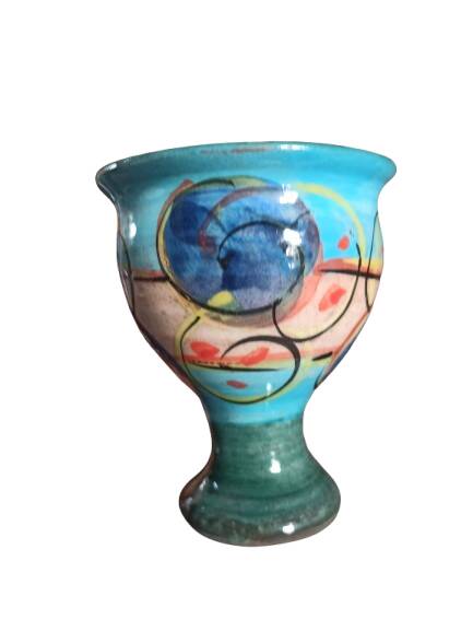 3 handmade cups, handmade decor
