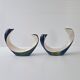 Pair of vintage Verceram candlesticks, 1960s