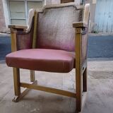 Theater armchair late 19th, early 20th in its original condition.