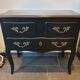 Stamped black Louis XV chest of drawers