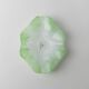 Bol en verre de Murano vert par Giochi di Luce - Plat sculptural ondulé d'Italie des années 1980 pour cendrier ou porte-savon.