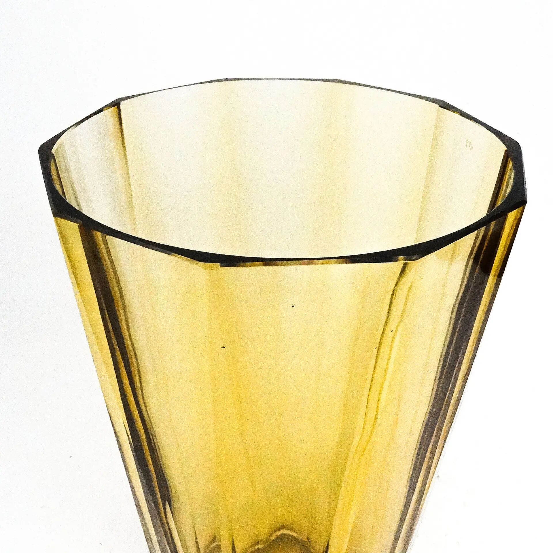 Art Deco vase, crystal, Bohemia, Czechoslovakia, 1930s