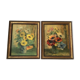 Pair of paintings bouquet of flowers G Donnet