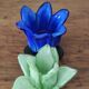 Glass Flower Candle Holder Set
