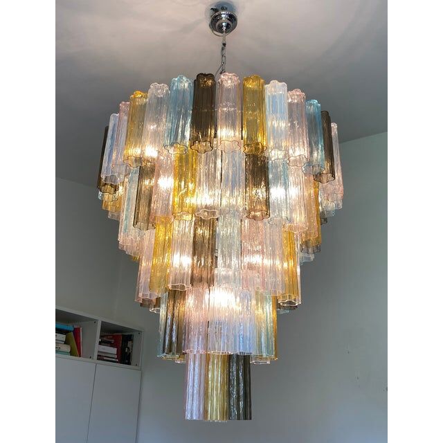 Contemporary murano glass chandelier