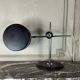 Desk Lamp By Anders Pehrson For Ateljé Lyktan Circa 1960, Leather, Chrome And Metal