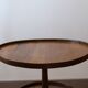 Antique walnut pedestal table, dating from the end of the 19th century