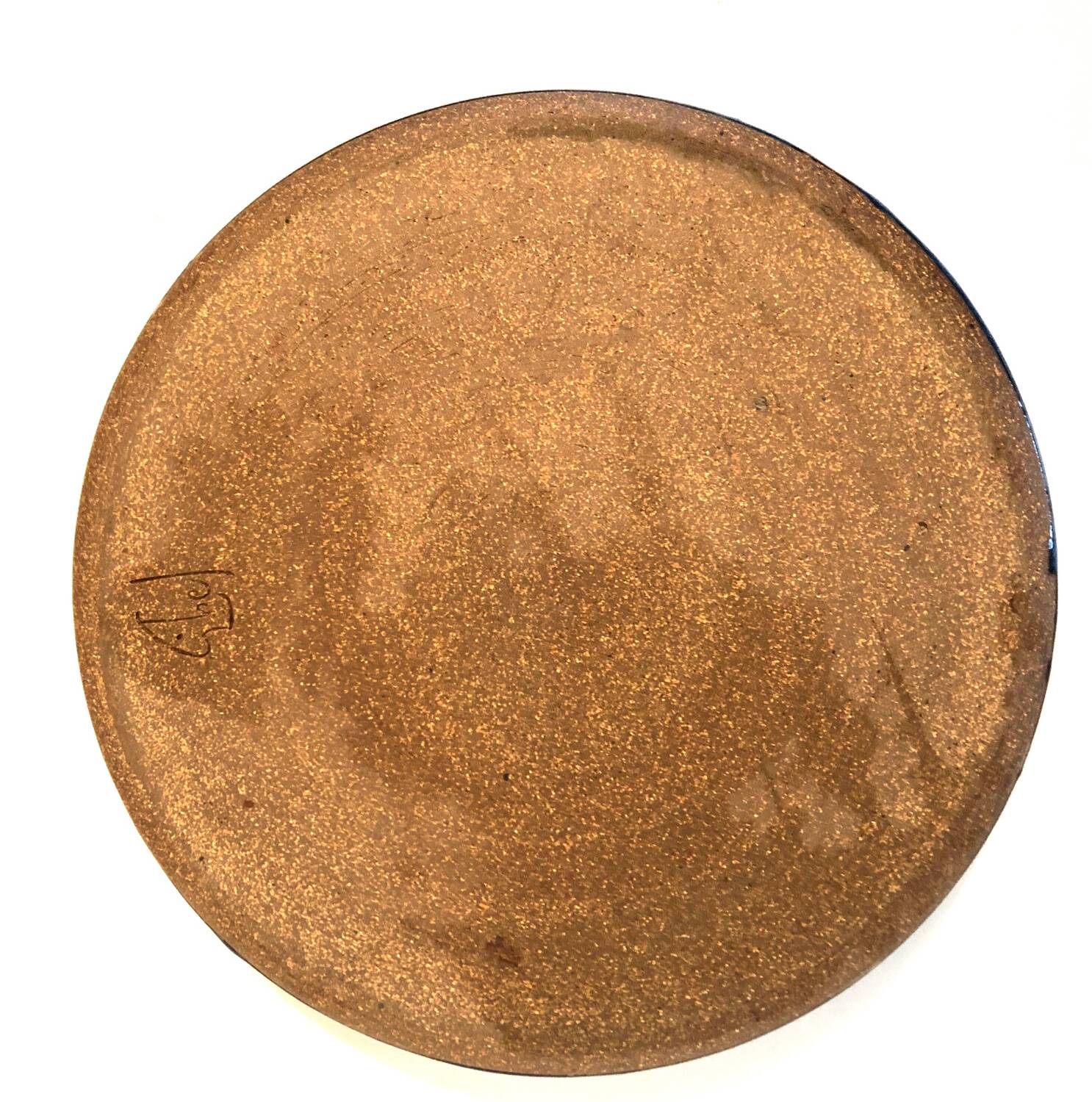 Blue ceramic handcrafted dish