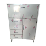 Dressing table / bathroom furniture floral decor 70s