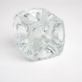 Crystal cube candle holder by rudolf jurnikl