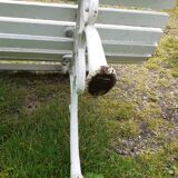 Old cast iron garden bench
