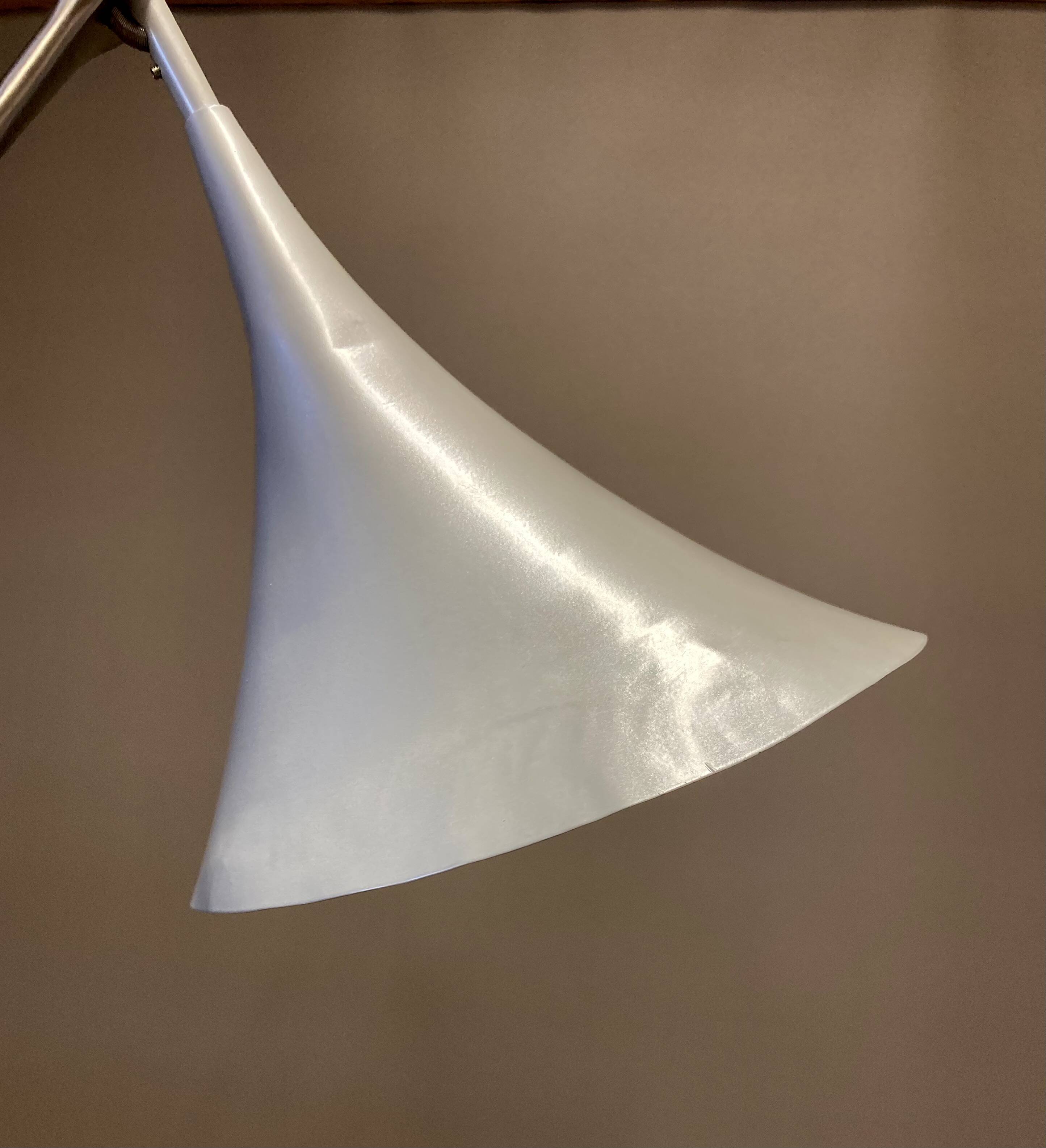 Lampadaire métal et bois Design.