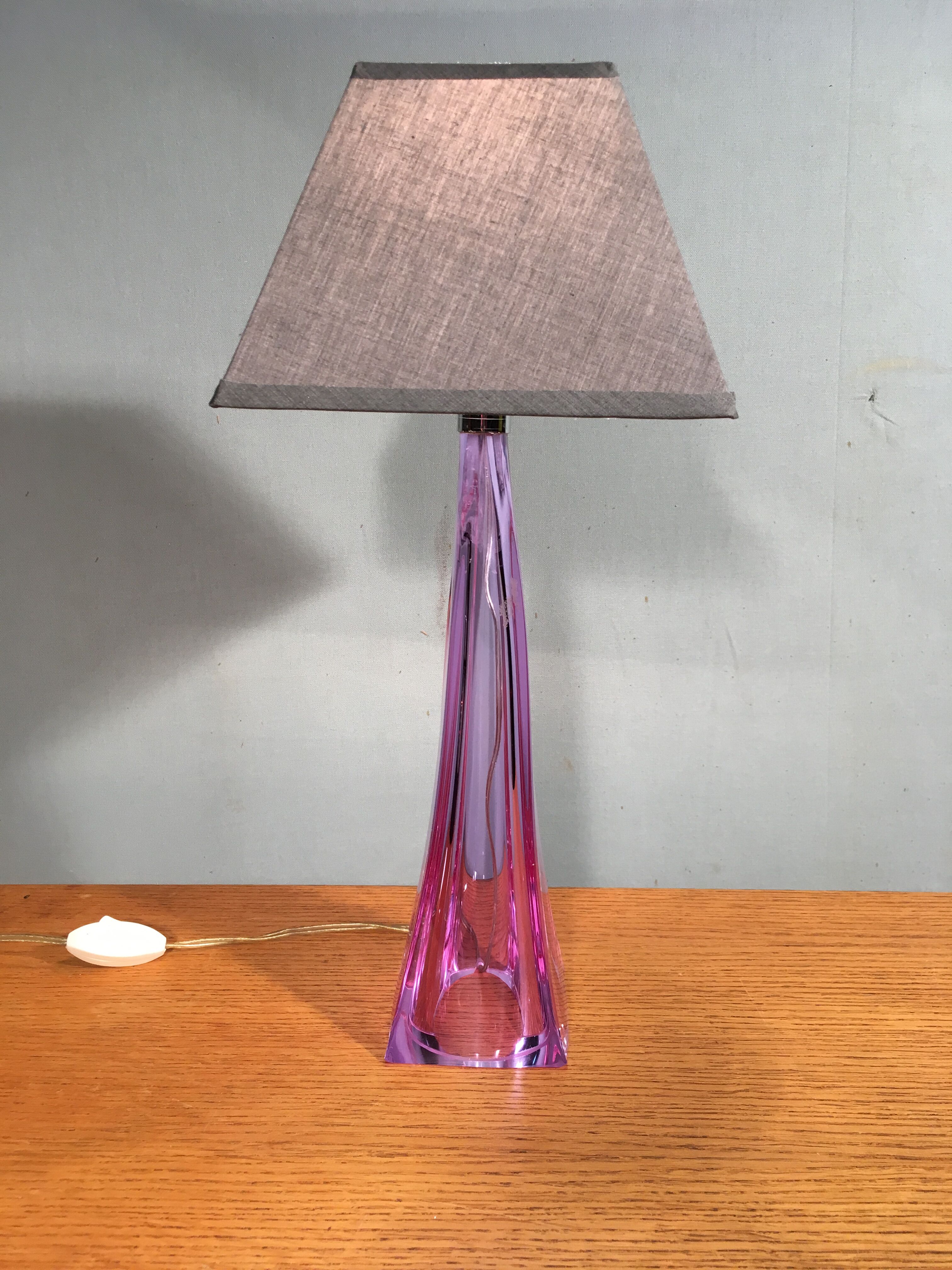 1950 glass lamp