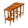 Quatuor de tables en bois de satin de l'époque édouardienne
