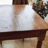 Table d'appoint Landaise en pitchpin