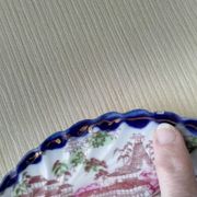 Set of 4 dessert plates made of Japanese porcelain