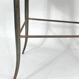 Paire vintage de chaises hautes en laiton de Chiavari, Italie Années 1950