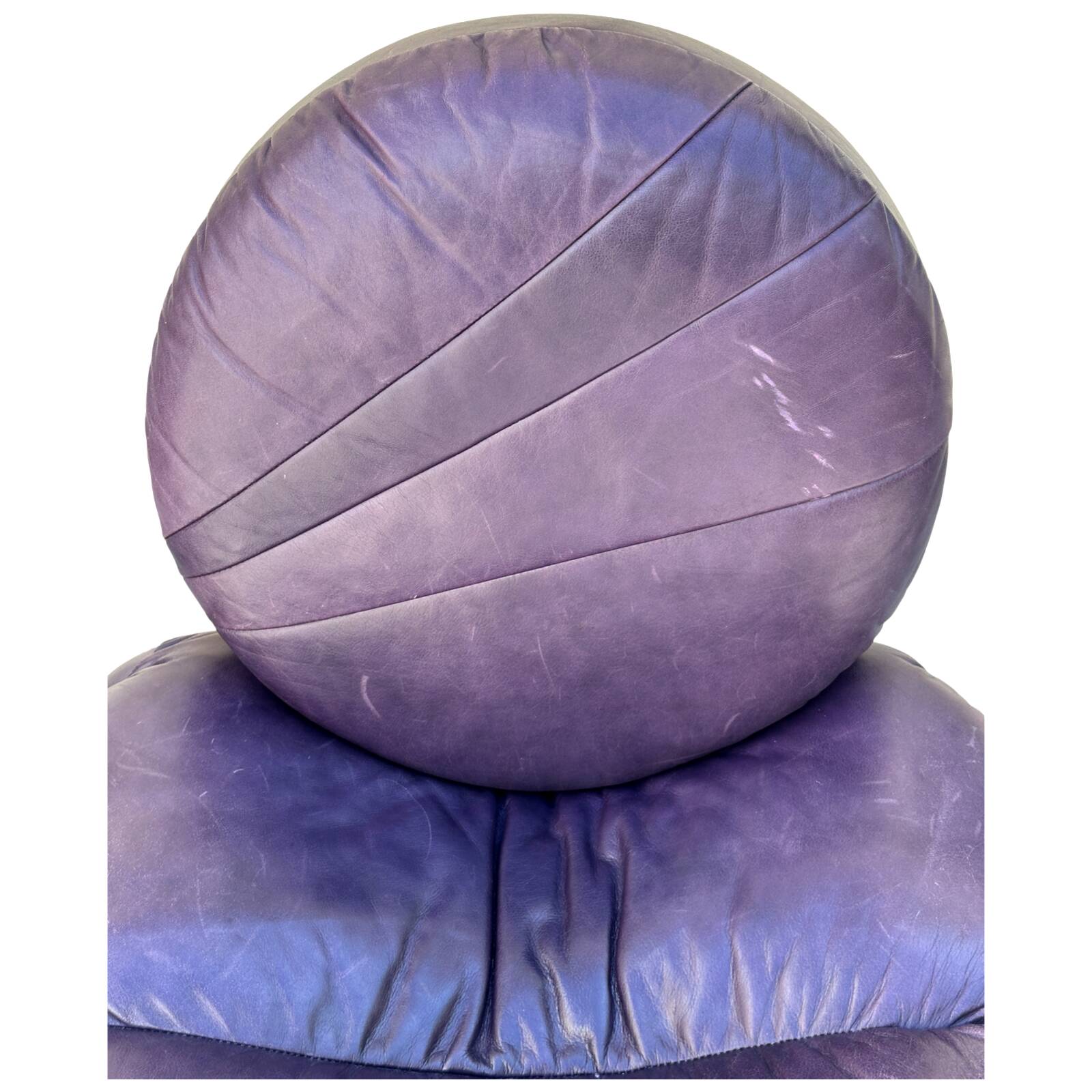 Italian Leather Calipso Armchair by Vittorio Introini for Saporiti, 1970s