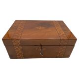 Writing Casket Box in Walnut with Inlays, England, Late 19th Century