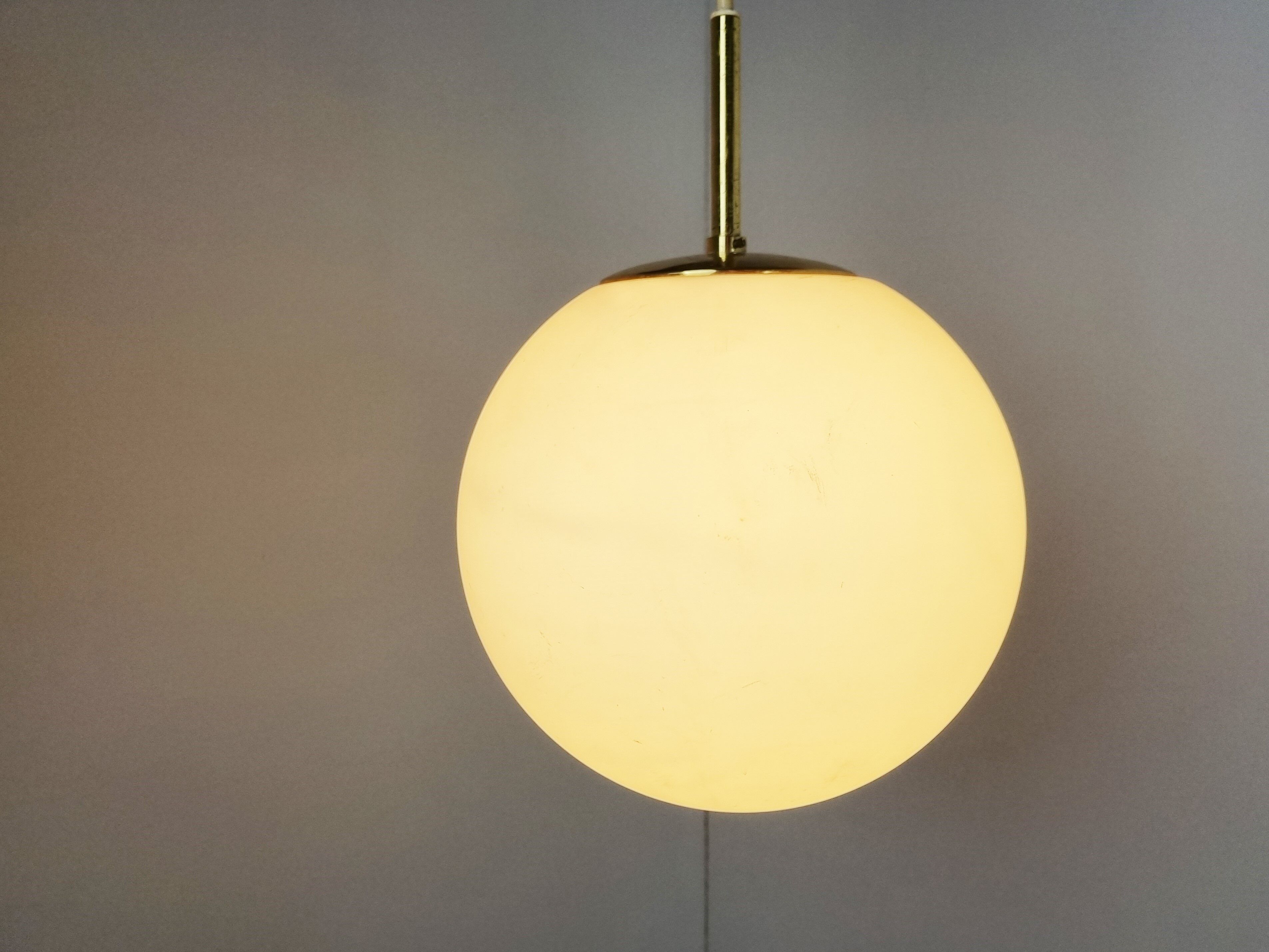 Vintage pendant light by Glashutte limburg, 1970s