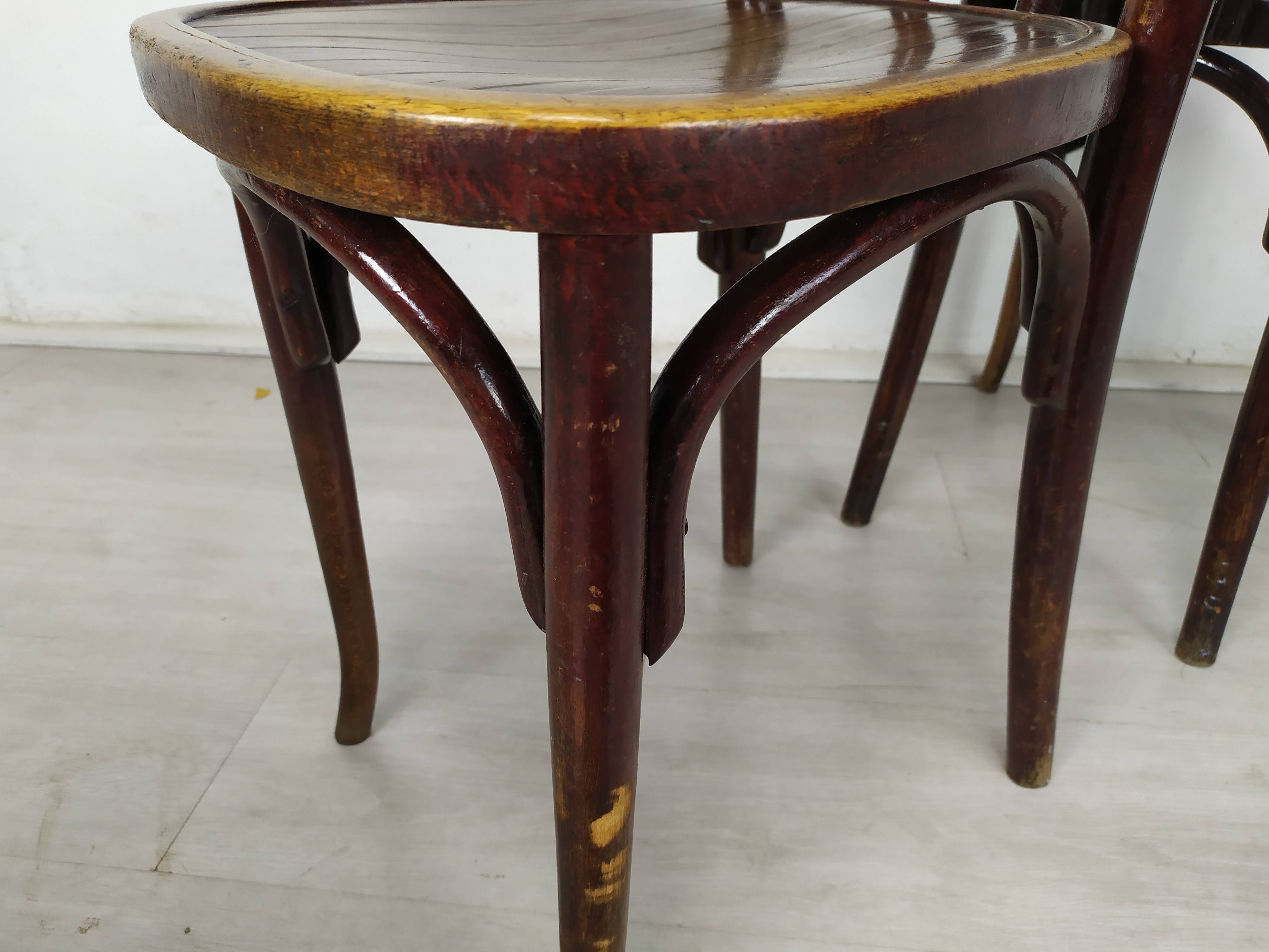 Set of 4 baumman bistro chairs