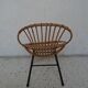 Chair shell rattan child 60s
