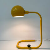 Mid-century design yellow tubular table lamp, 1970’s