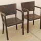 Bentwood writing desk armchairs, 1950s, Czechoslovakia