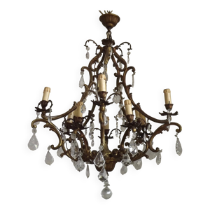 chandelier en bronze