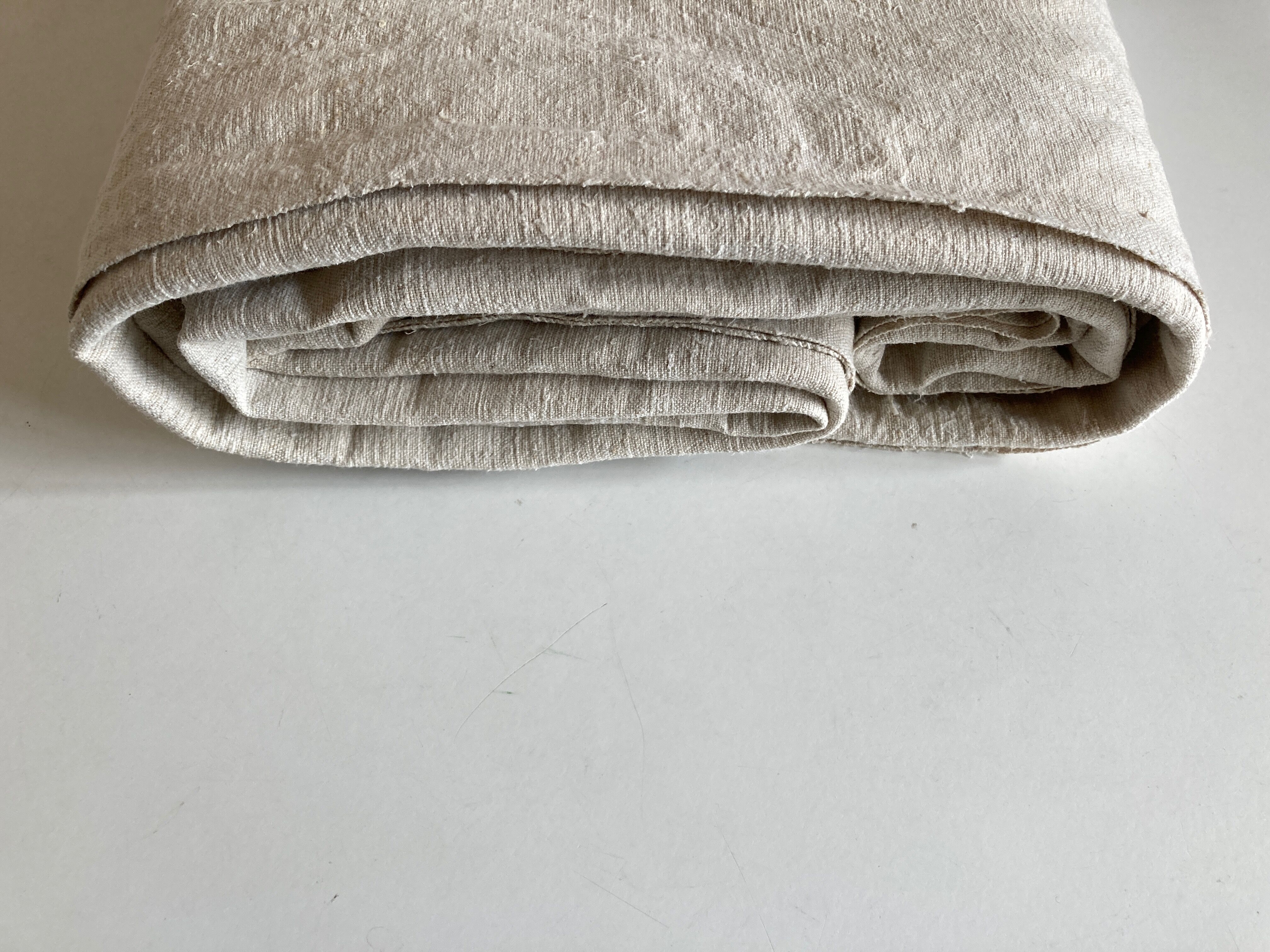 Farm tablecloth 19th in hemp canvas, reserve of trousseau L270cm