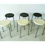 Series of six 1960 stools