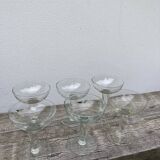 6 blown glasses / old cups