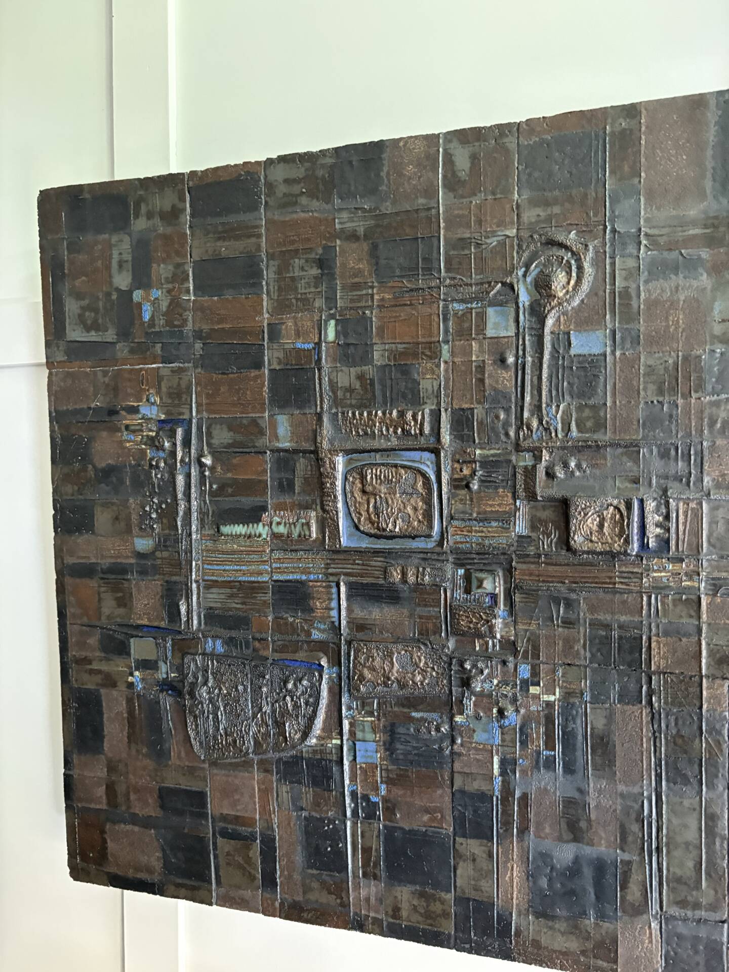 Brutalist Ceramic reliëf panel