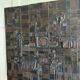 Brutalist Ceramic reliëf panel
