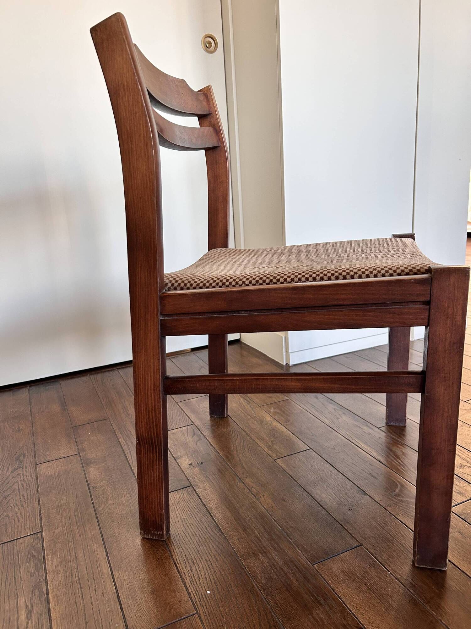 Set of 4 vintage solid wood chairs